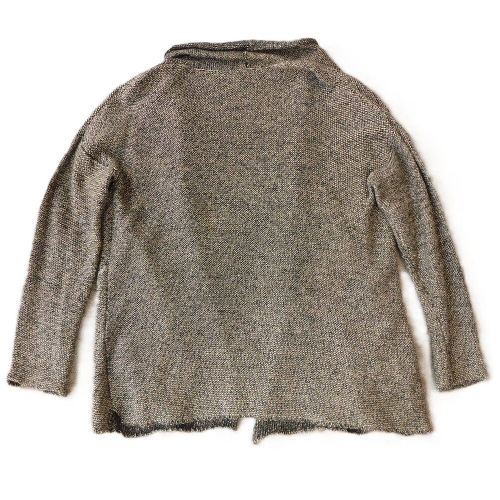 John Elliott Linen Cotton Shawl Collar Open Cardigan | Dark Gray | EUC | Small - Picture 5 of 10